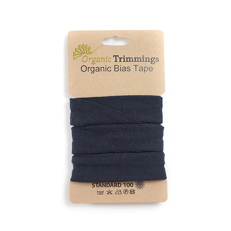 Bias binding Organic Cotton Jersey [3 m | 20 mm] – midnight blue,  image number 1