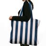 Decor Fabric Cotton Twill stripes – white/indigo,  thumbnail number 8
