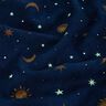 Decor Fabric Glow in the dark night sky – gold/navy blue,  thumbnail number 14