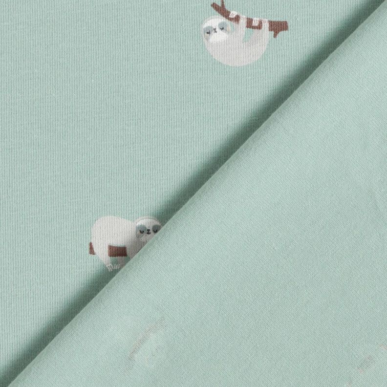 Cotton Jersey Sloths – pale mint, image number 4