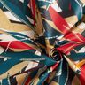 Coated Cotton Delicate Leaves – carmine/petrol,  thumbnail number 4