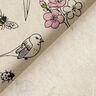 Decor Fabric Half Panama Spring flowers – natural/pink,  thumbnail number 4