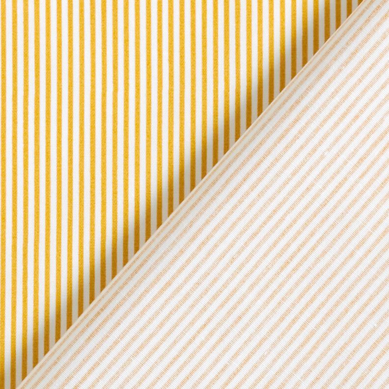 Cotton Poplin Mini stripes – curry yellow/white,  image number 4