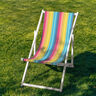 Outdoor Deckchair fabric Longitudinal stripes 44 cm – turquoise,  thumbnail number 4
