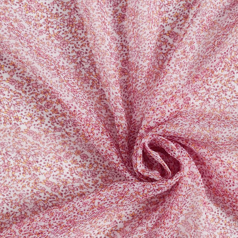 Millefleurs crepe chiffon – dusky pink,  image number 3