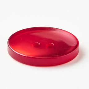 2-hole button shiny [Ø 25 mm] – chili, 