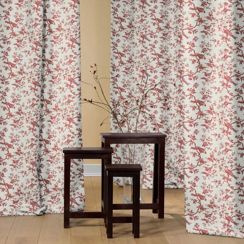 Decor Linen birds – carmine,  image number 4