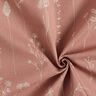 Decor Fabric Half Panama Delicate Flowers – dusky pink,  thumbnail number 3
