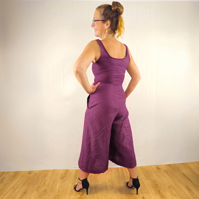 Lightweight linen blend pre-washed – merlot,  image number 8