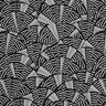 Swimsuit fabric abstract graphic pattern – black/white,  thumbnail number 1