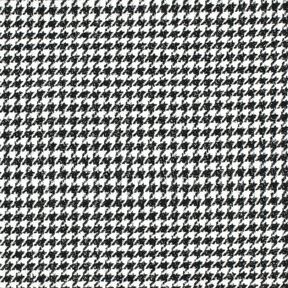 Coat Fabric Wool Blend Glitter houndstooth – black/offwhite, 