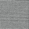 Coat Fabric Wool Blend Glitter houndstooth – black/offwhite,  thumbnail number 1