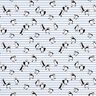 Cotton Jersey Puffins and stripes Digital Print – white/dove blue,  thumbnail number 1
