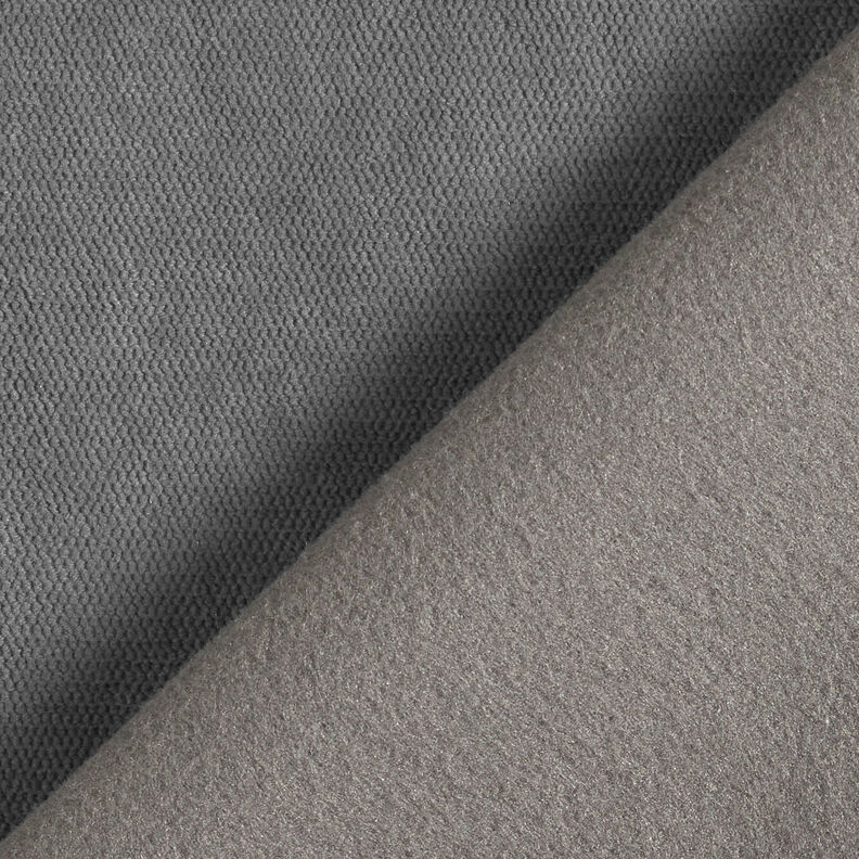 Thermal curtain fabric fine woven look – slate grey,  image number 5