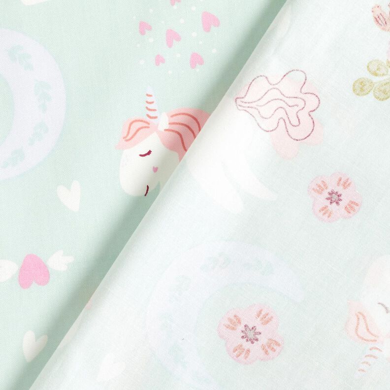 Poplin Unicorn – baby blue/light pink,  image number 4