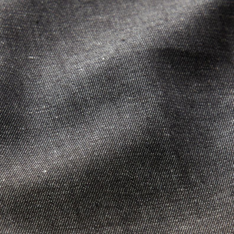 Lightweight cotton denim – black,  image number 2