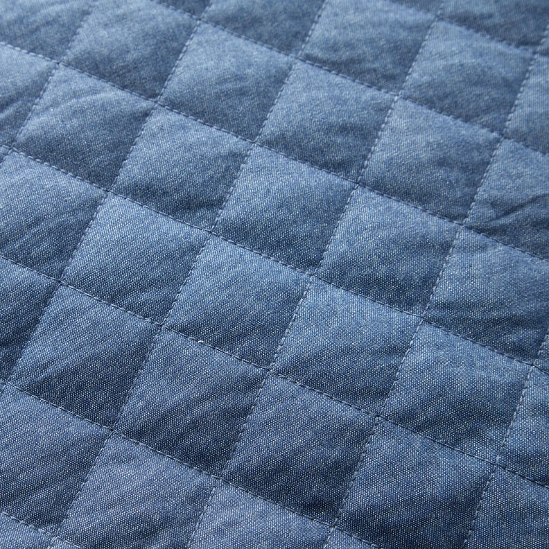 Plain chambray quilted fabric – denim blue,  image number 4
