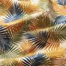 Cotton Cretonne palm leaves – light beige/blue,  thumbnail number 2