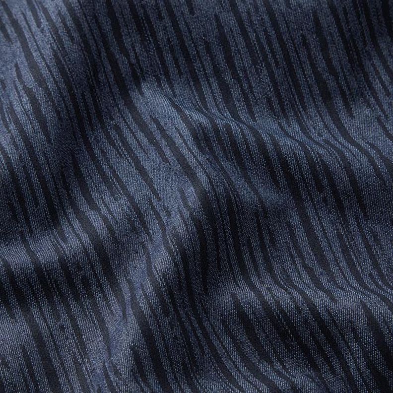 Broken Stripes Stretch Denim – navy blue,  image number 2