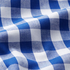 Cotton Vichy check 1,7 cm – royal blue/white, 