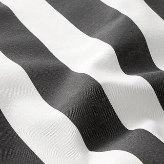 Decor Fabric Canvas Stripes – black/white, 