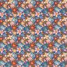 Cotton Poplin small blossoms – indigo/light dusky pink,  thumbnail number 1