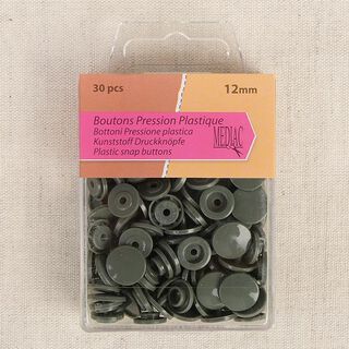 Press Fasteners [ 30 pieces / Ø12 mm   ] – khaki, 