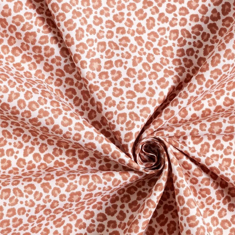 Cotton Cretonne small leopard print – ivory/copper,  image number 3