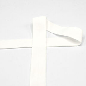 Elastic edging tape (folding elastic) matt [20 mm] – white, 