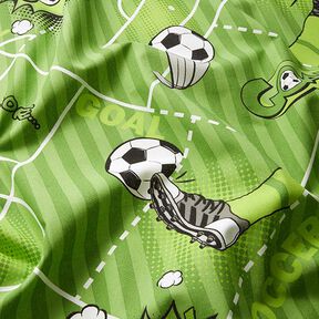 Decor Fabric Half Panama Football game – green, 