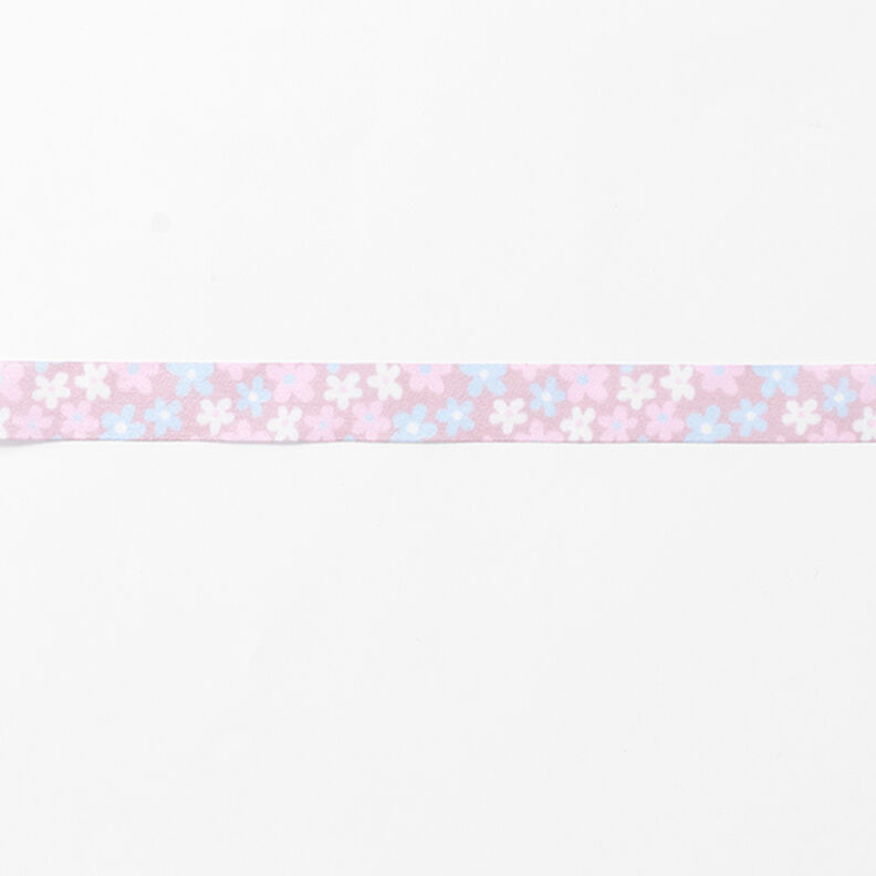 Satin Ribbon Flowers – pink/light blue,  image number 2