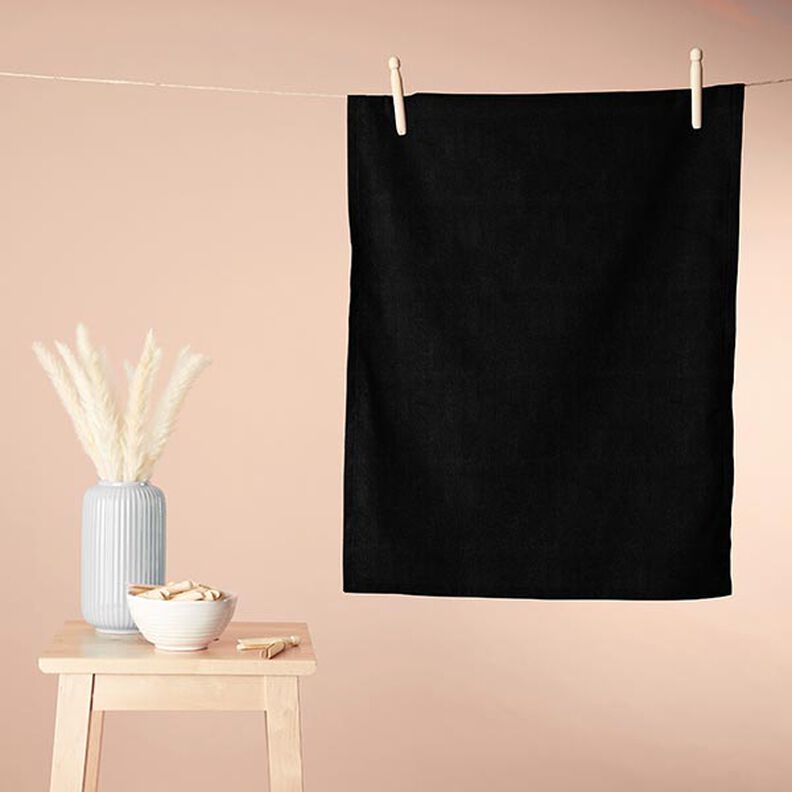 Cosy Towelling Bamboo Plain – black,  image number 5
