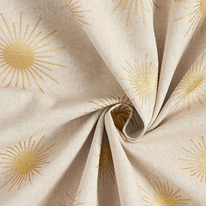 Decor Fabric Half Panama Golden Suns – natural,  image number 3