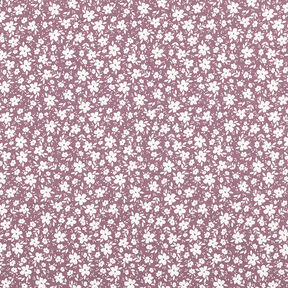 Cotton Jersey bi-colour flowers – dark dusky pink, 