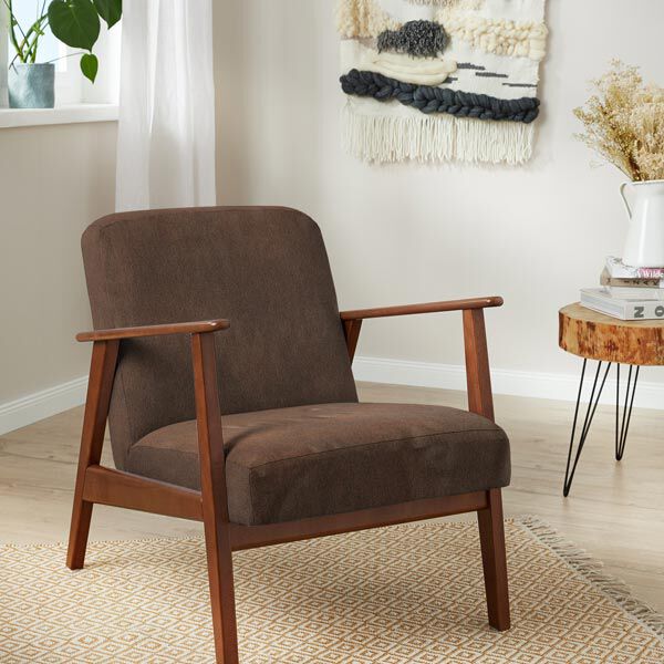 Upholstery Fabric Imitation Leather Pamero – medium brown,  image number 5