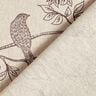 Decor Fabric Half Panama Songbirds – natural/burgundy,  thumbnail number 4