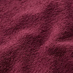 Towelling Fabric – burgundy, 