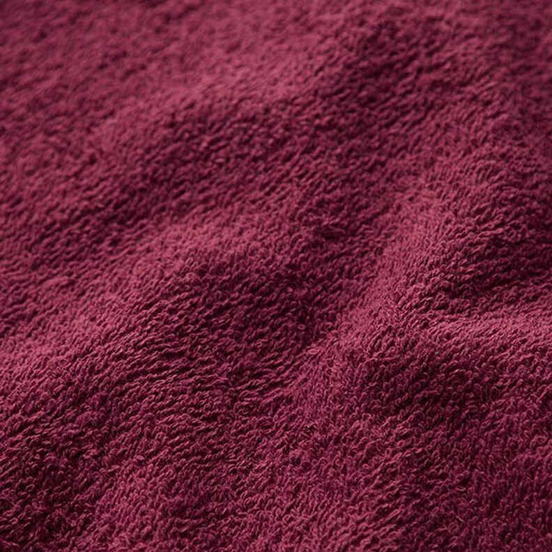 Towelling Fabric – burgundy,  image number 3