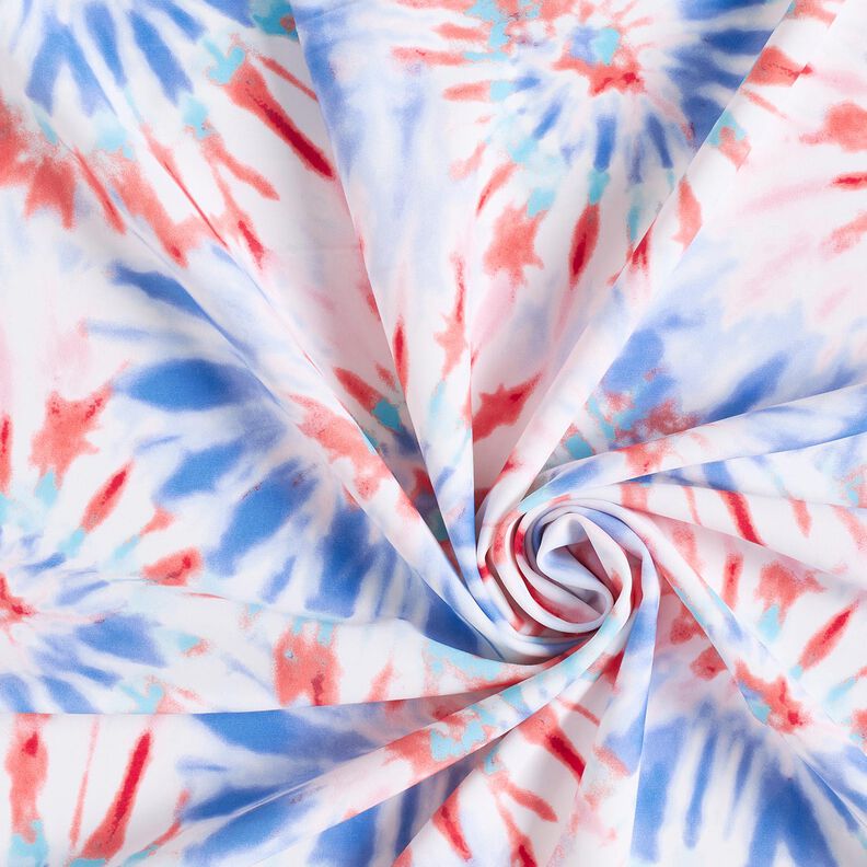 Swimsuit Fabric Batique mandala – white/chili,  image number 3