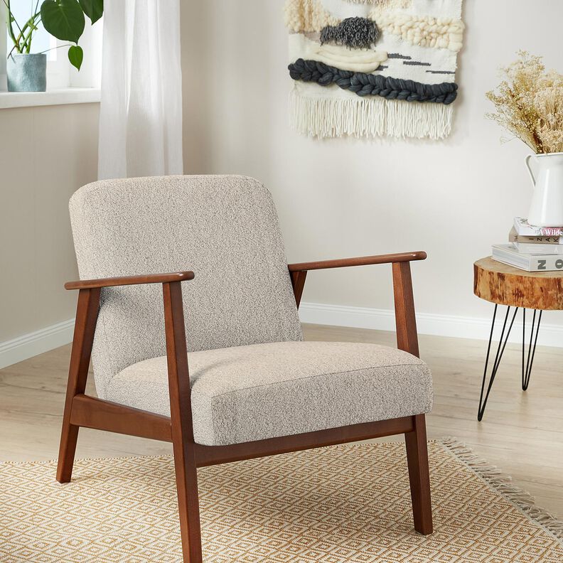 Upholstery Fabric Sheepskin look – natural, image number 6