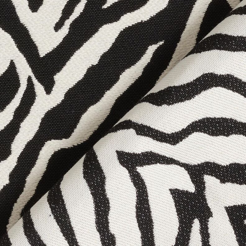 Decor Fabric Jacquard Zebra – ivory/black,  image number 4