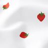 Cotton Poplin strawberries – white,  thumbnail number 2