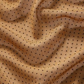Glitter stripes and dots chiffon – fawn, 