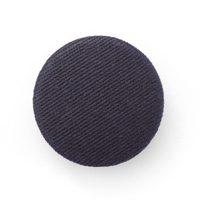 Covered button, Cotton Twill Stretch – midnight blue,  image number 1