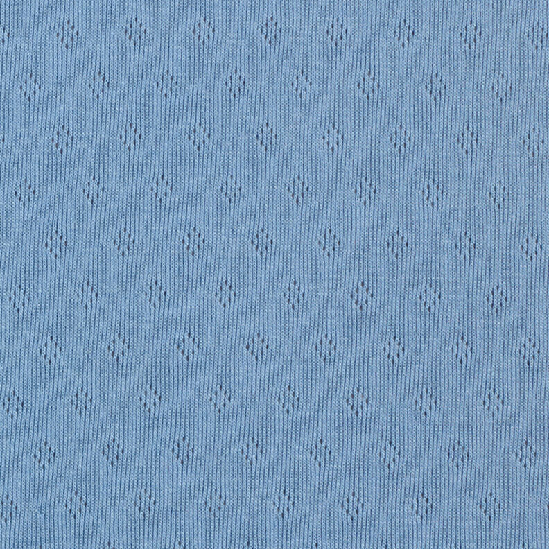 Fine Jersey Knit with Openwork – blue,  image number 1