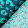 Coated Cotton abstract Leo | Poppy Fabrics – petrol/lilac,  thumbnail number 4