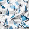 Decor Fabric Panama sailing ships – white/ocean blue,  thumbnail number 2