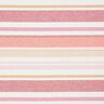 Decor Fabric Half Panama Colourful Stripe Mix Recycled – red,  thumbnail number 1