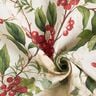 Decor Fabric Jacquard Lurex winterberry holly – natural/gold,  thumbnail number 3