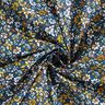 Cotton Cretonne small flowers – sunglow/navy blue,  thumbnail number 3
